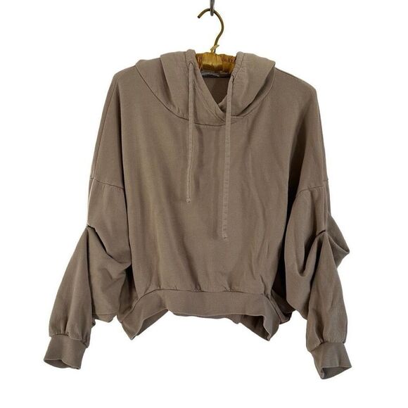 Young Fabulous & Broke Tops - Young Fabulous & Broke Raissa Hoodie Sweatshirt Khaki Tan | M/L